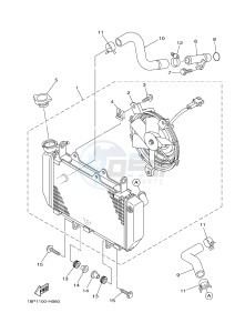 YFZ450R YFZ450RB (18PK 18PL) drawing RADIATOR & HOSE