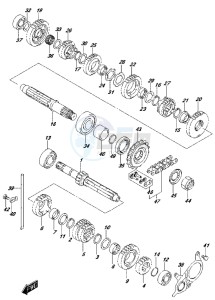 DL650 drawing TRANSMISSION