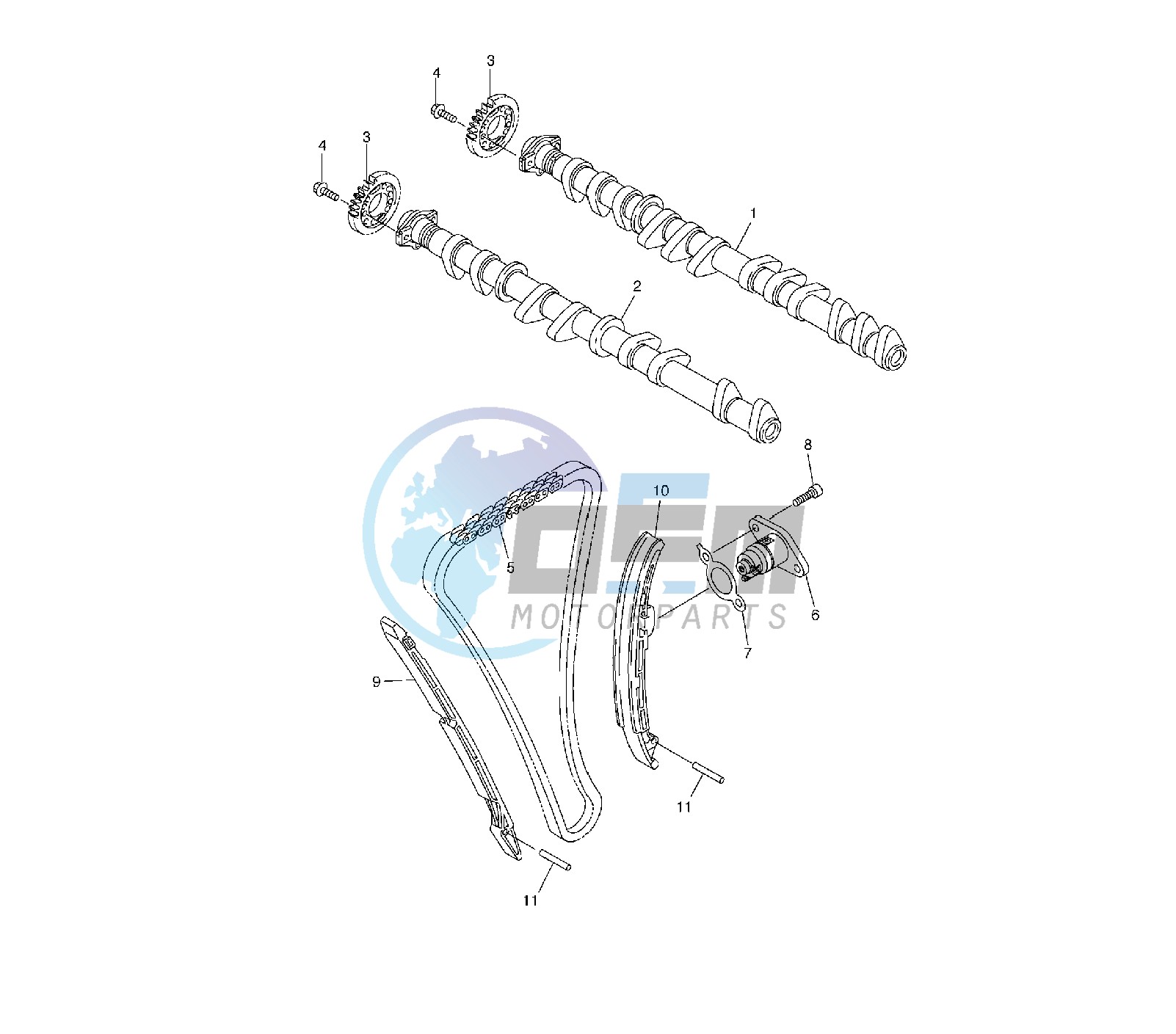 CAMSHAFT AND TIMING CHAIN