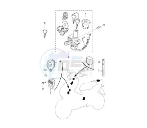 YQ AEROX 50 drawing ELECTRICAL DEVICES