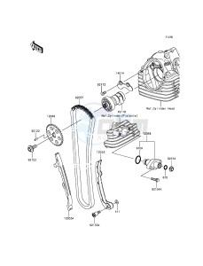 KLX125 KLX125CDS XX (EU ME A(FRICA) drawing Camshaft(s)/Tensioner