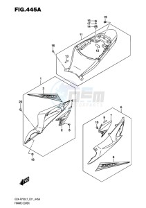 GSX-R750 EU drawing FRAME COVER (YSF)