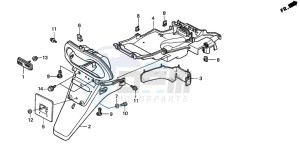 SFX50MM drawing REAR FENDER