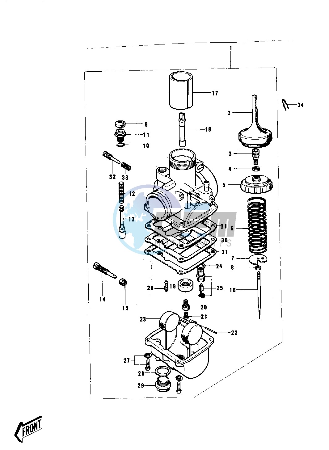 CARBURETOR -- 74-76- -