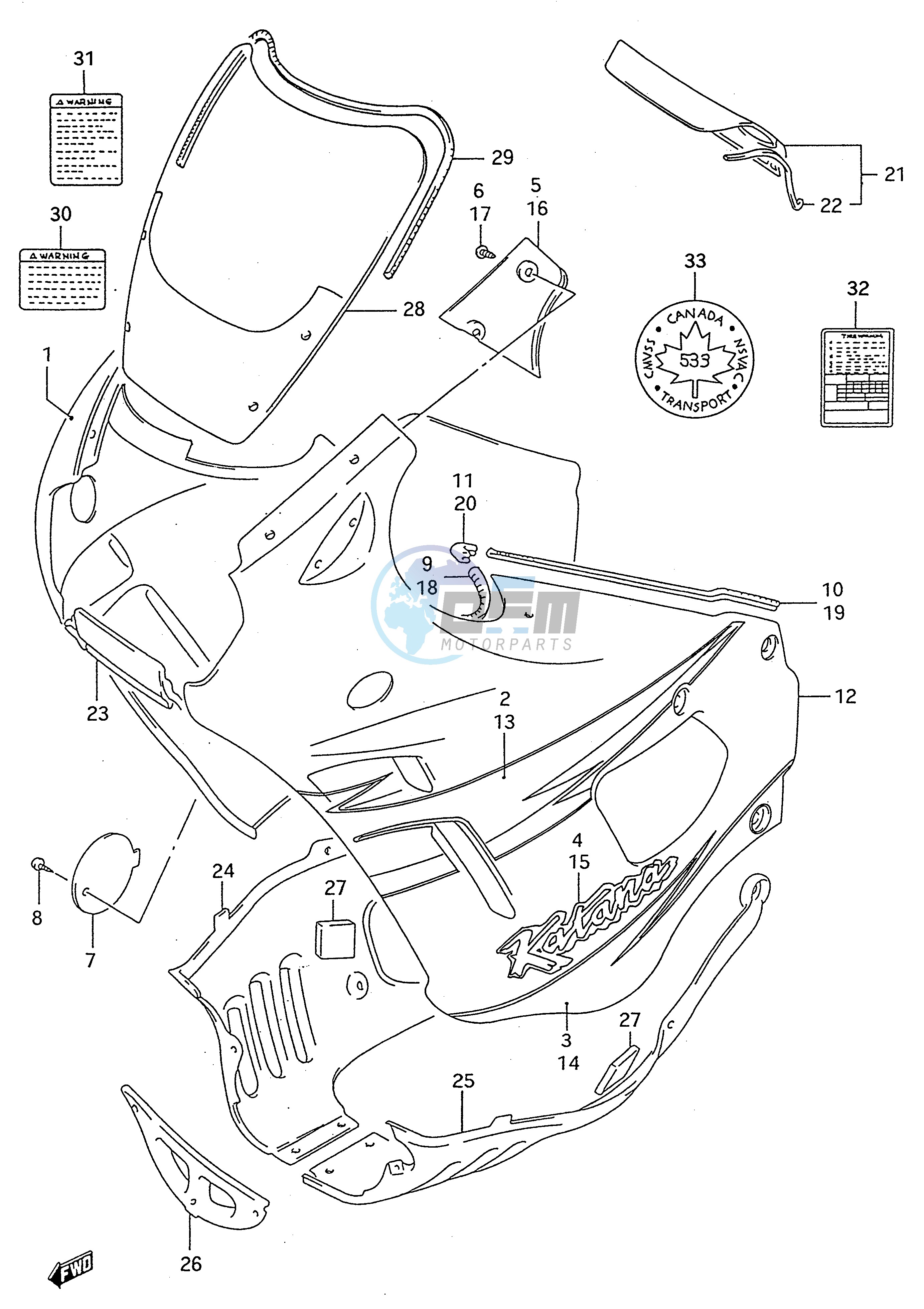 COWLING BODY (MODEL T)