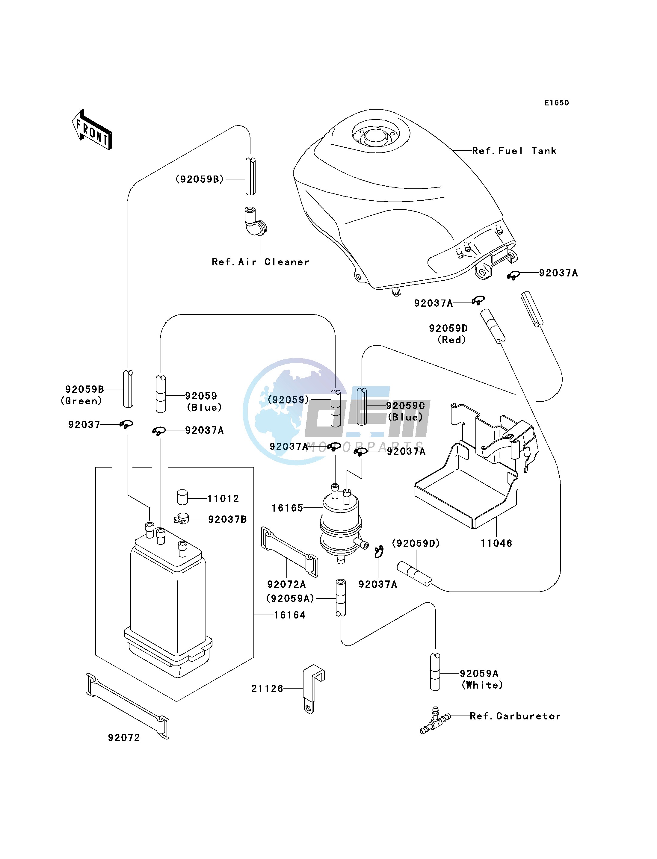 FUEL EVAPORATIVE SYSTEM-- CA- -