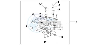 XL125VA EU / CMF - (EU / CMF) drawing CARRIER BRACKET