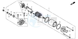 CBF600SA drawing STARTING MOTOR (CBF600S8/SA8/N8/NA8)