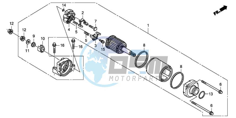 STARTING MOTOR (CBF600S8/SA8/N8/NA8)