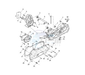 YQ AEROX 50 drawing CRANKCASE