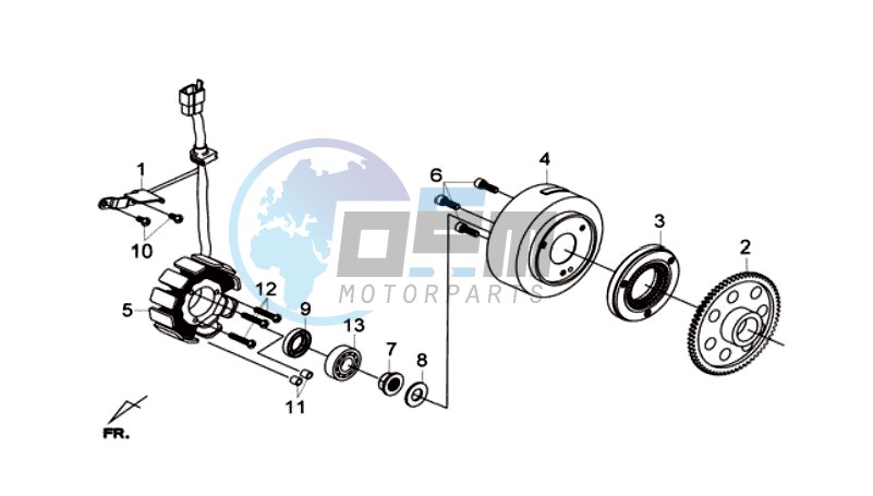 FLYWHEEL - STATOR