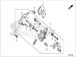 NC750JH Europe Direct - (ED) drawing PARKING BRAKE CALIPER