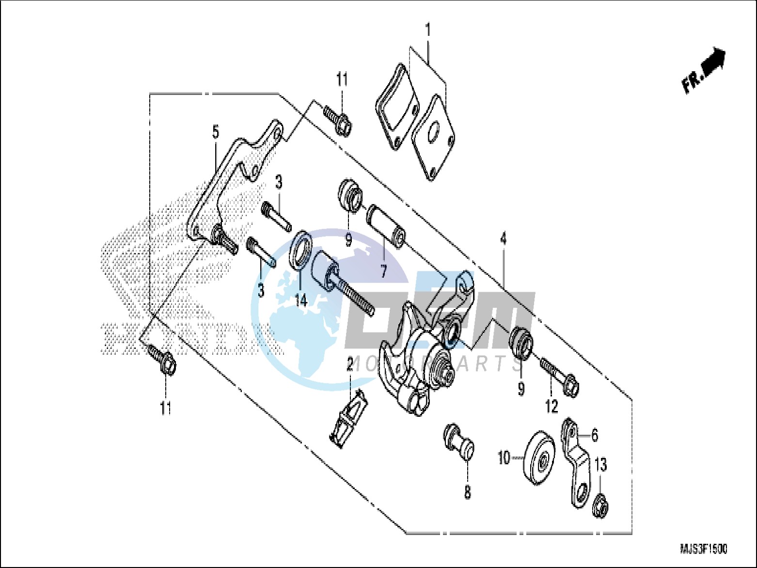 PARKING BRAKE CALIPER