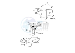 LUDIX 14 ELEGANT - 50 cc drawing STEERING HANDLE