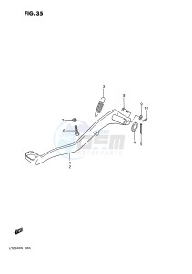 LT250R (E28) drawing REAR BRAKE