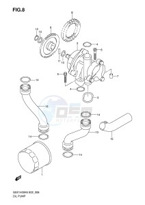 GSX1400 (E2) drawing OIL PUMP