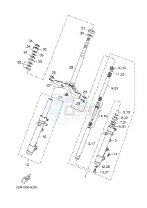 YP250R X-MAX 250 (2DL1 2DL1 2DL1 2DL1) drawing STEERING