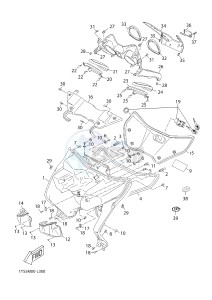 X-MAX125 XMAX 125 EVOLIS 125 (2ABB 2ABB) drawing LEG SHIELD