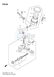 GSX-R600 (E21) drawing FRONT MASTER CYLINDER