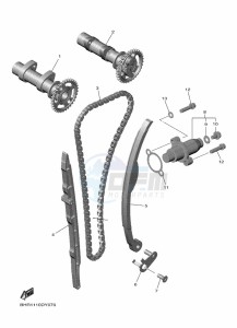 YZ450F (BHR2) drawing CAMSHAFT & CHAIN