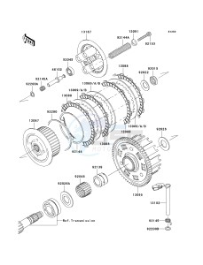 ZR 750 K [Z750S] (K1) K1 drawing CLUTCH