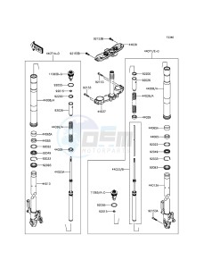 Z800 ZR800AGF FR GB XX (EU ME A(FRICA) drawing Front Fork