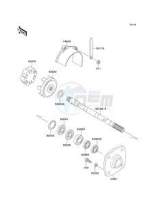 JF 650 A [X2] (A6-A9) [X2] drawing DRIVE SHAFT