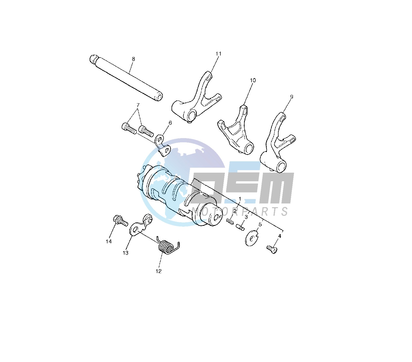 SHIFT CAM AND FORK