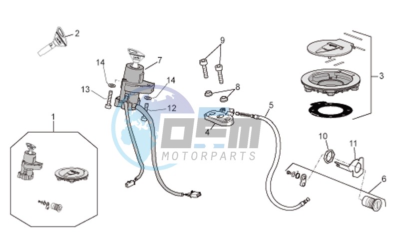 Lock hardware kit