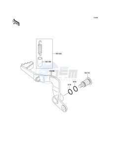 KX 65 A [KX65 MONSTER ENERGY] (A6F - A9FA) A6F drawing BRAKE PEDAL