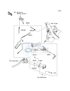 VERSYS_ABS KLE650DBF GB XX (EU ME A(FRICA) drawing Accessory(Grip Heater)