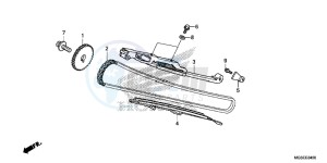 NC700SD NC700S Europe Direct - (ED) drawing CAM CHAIN/ TENSIONER