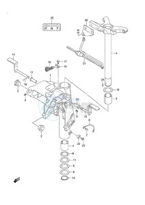 DF 25 V-Twin drawing Swivel Bracket Gas Assist Tilt