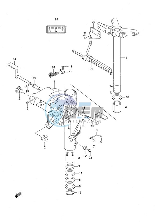 Swivel Bracket Gas Assist Tilt