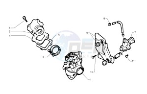 Ark LC Yellow-Black 50 drawing Oil pump - Carburettor