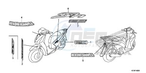 SH125DE SH125D UK - (E) drawing MARK