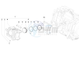 MEDLEY 150 4T IE ABS MA03M, M885M (APAC) drawing Cylinder-piston-wrist pin unit