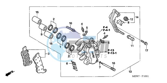 L. FRONT BRAKE CALIPER