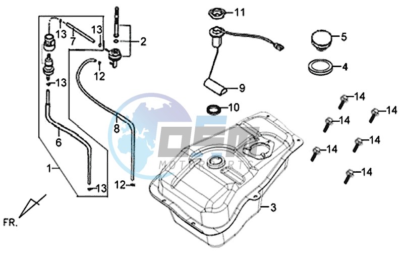 FUEL TANK - FUEL REGULATOR