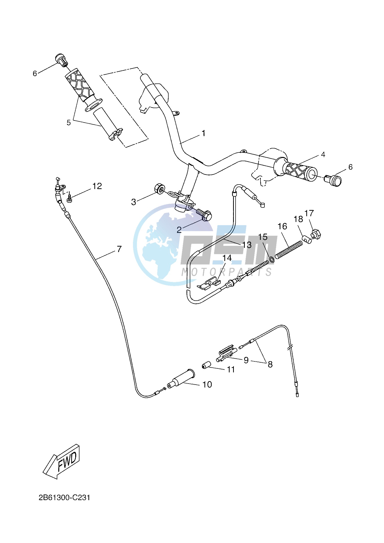 STEERING HANDLE & CABLE