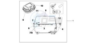 NC700XC drawing TOP BOX 45L