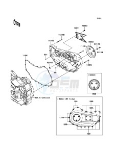 VN1700_CLASSIC_ABS VN1700FDF GB XX (EU ME A(FRICA) drawing Right Engine Cover(s)