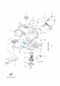 XTZ690-U TENERE 700 (BW32) drawing FUEL TANK