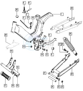 QUADRO_E-START_25-45kmh_K8-L0 50 K8-L0 drawing Frame