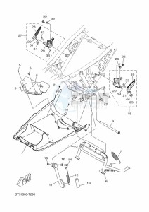 CZD300-A XMAX 300 (BBA4) drawing STAND & FOOTREST