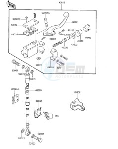 KX 125 C [KX125L] (C1) [KX125L] drawing FRONT MASTER CYLINDER