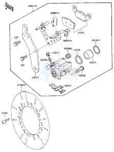 ZN 1300 A [VOYAGER] (A1-A4) [VOYAGER] drawing REAR BRAKE