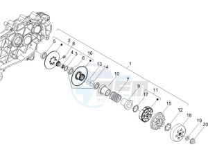 Runner 200 VXR 4t drawing Driven pulley