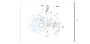 SH1259 France - (F / CMF 2F) drawing WINDSHIELD