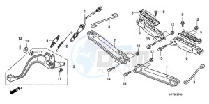 TRX420FPA9 Australia - (U) drawing PEDAL/STEP